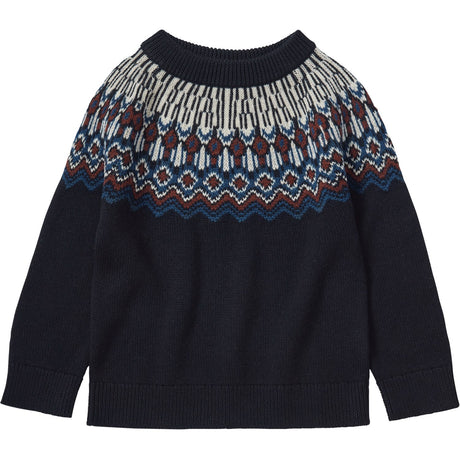 FUB Dark Navy Fair Isle Sweater