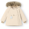 Mini A ture Angora creme Wang Fleece Vinterjakke m. Pels