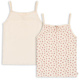 Konges Sløjd Buttercream/Bloomie Basic 2 Pack Strap Topp Gots