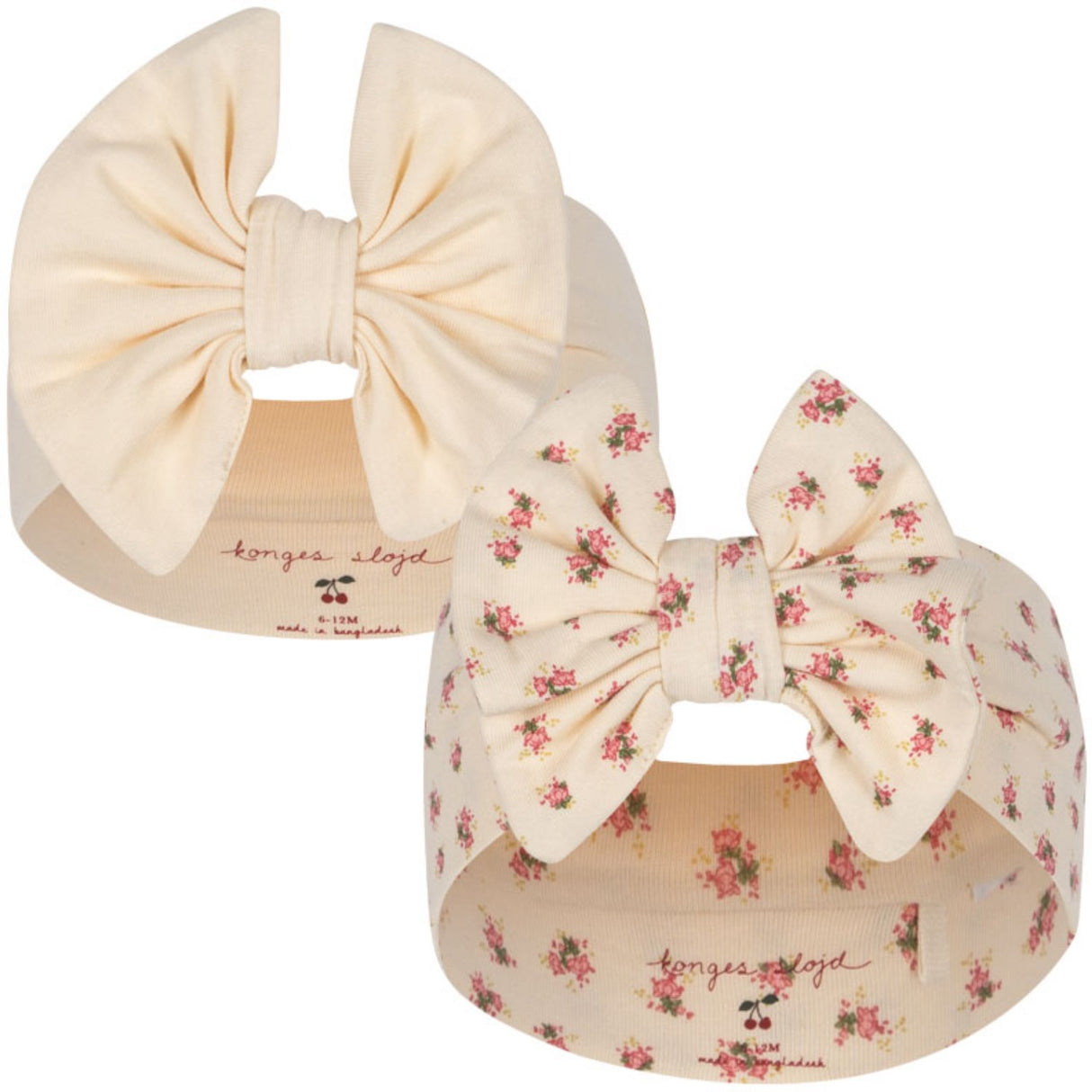 Konges Sløjd Buttercream/Bloomie Basic 2 Pack New Bambi Bonnet Gots