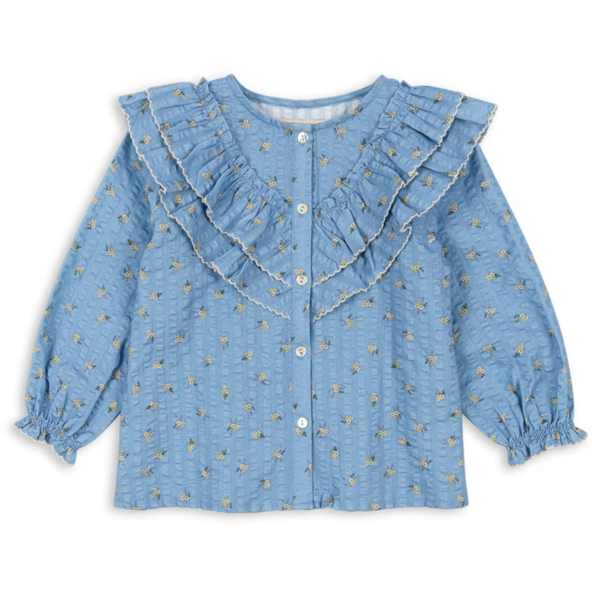 Konges Sløjd Billie Blue Kim Frill Blouse Gots