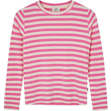 Mads Nørgaard Carmine Rose/Vanilla Ice 5x5 Classic Stripe Talika Topp