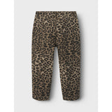 Name It Silver Mink Leopard Bella Twill Mom Bukser