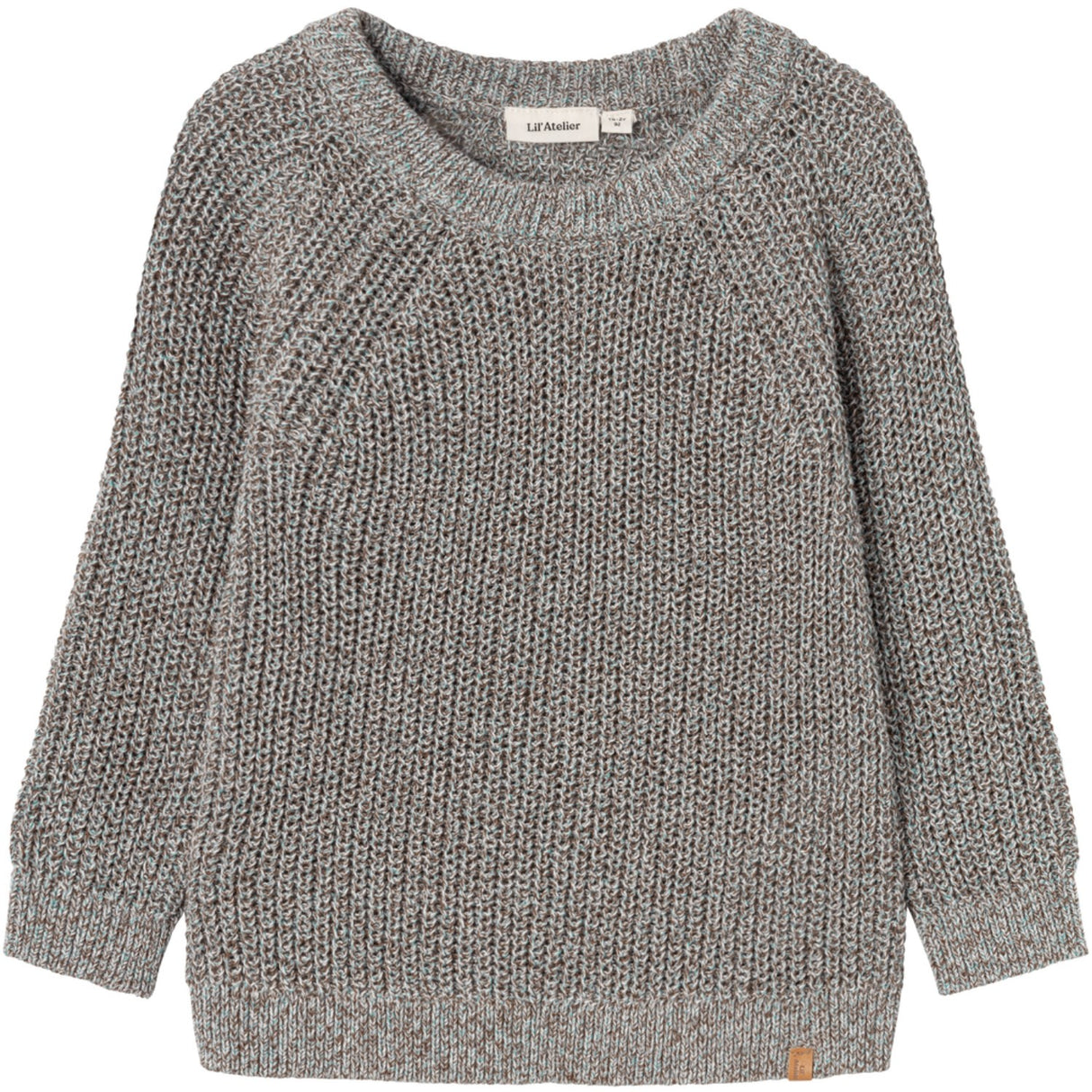 Lil'Atelier Sky Gray Noro Strikket Bluse