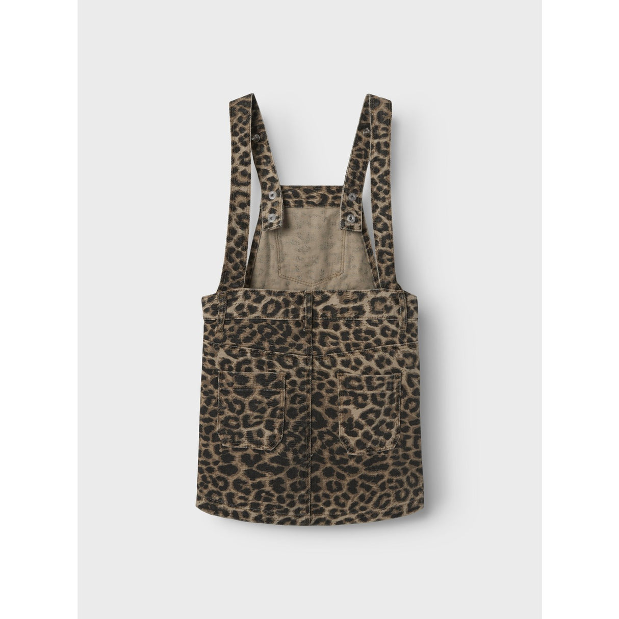 Name It Silver Mink Leopard Ophelia Twill Spencer Kjole