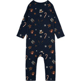 THE NEW Siblings Navy Blazer AOP Holiday jumpsuit