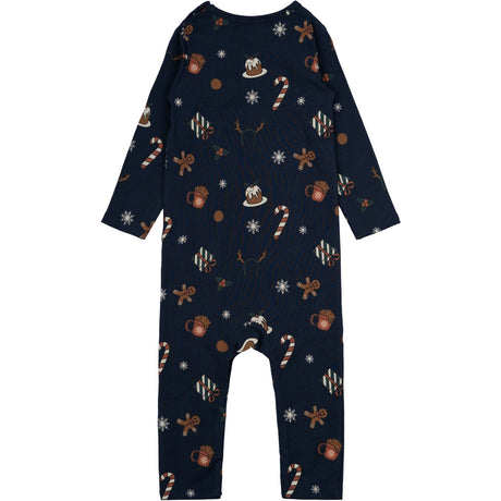 THE NEW Siblings Navy Blazer AOP Holiday jumpsuit