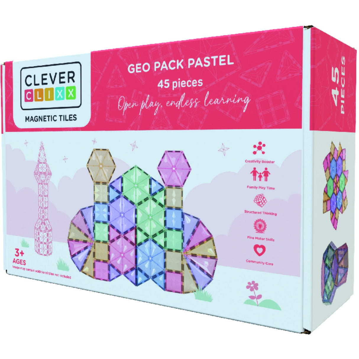 Cleverclixx Pastel Geo Pack Pastell 45 deler