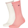 Tommy Hilfiger Soft Pink Kids Sokker 2-pakning 3D Cable