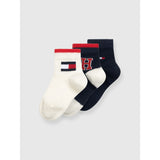 Tommy Hilfiger Navy Baby Sokker 3-Pakning Iconic Gaveeske
