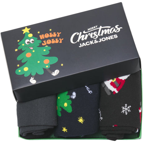 Jack & Jones Junior Black Holly Jolly Sokker Gaveeske