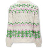 kids ONLY Cloud Dancer Bonbon/Island Green Annabelle Pullover Strikk