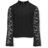 kids ONLY Black Milly Flared Sleeve Lace Bluse