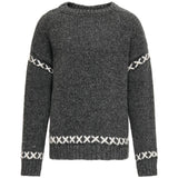 kids ONLY Dark Grey Melange Amanda Life O-Neck Detail Strikket Bluse