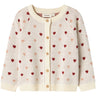 Lil'Atelier Turtledove Saran Strikk Cardigan Heart
