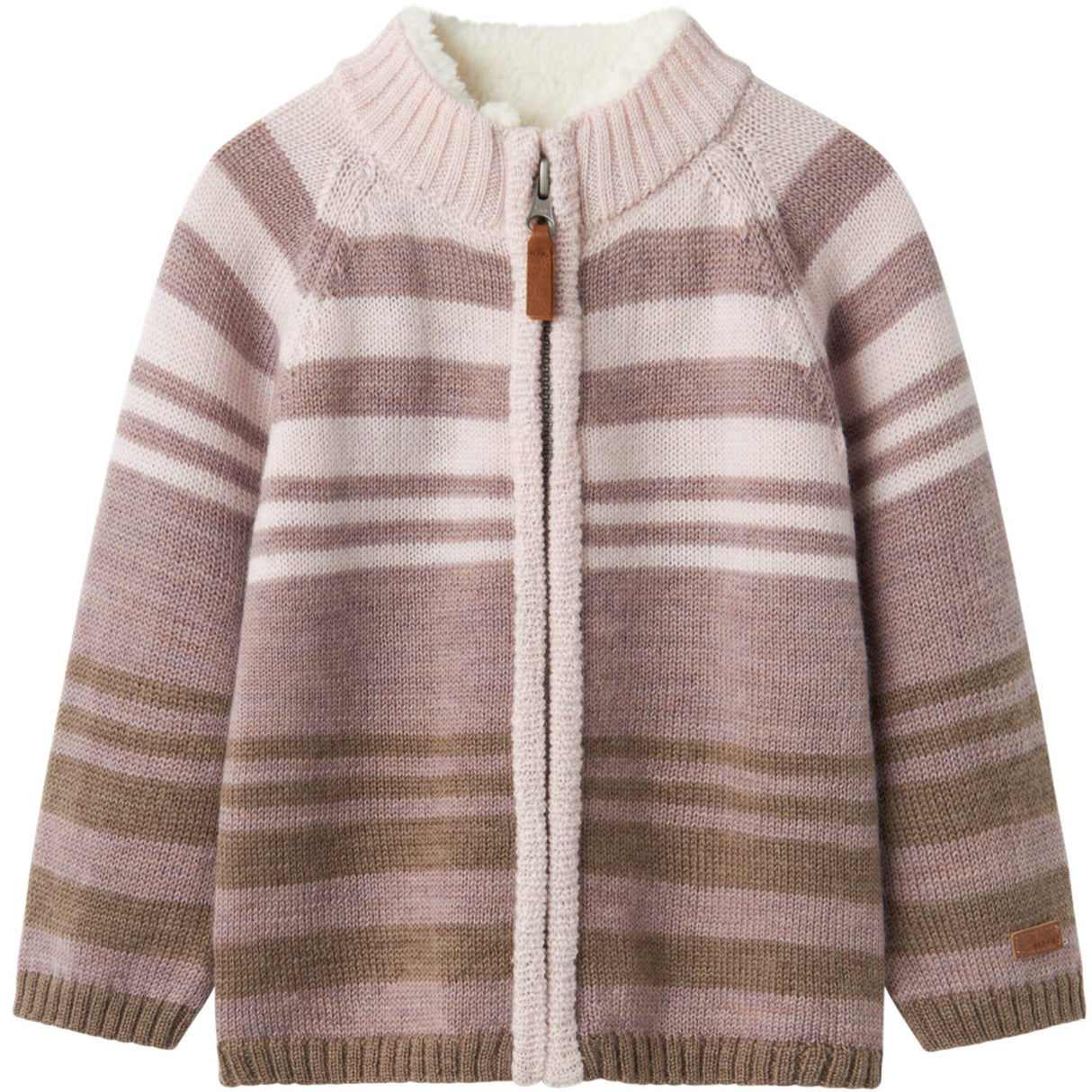 Name It Purple Dove Wriss Ull Strikk Cardigan