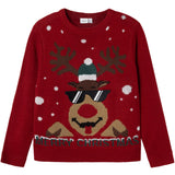 Name It Jester Red Reindeer Rajulle Strikk Bluse