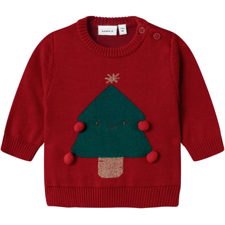 Name It Jester Red Rijul Strikk Bluse