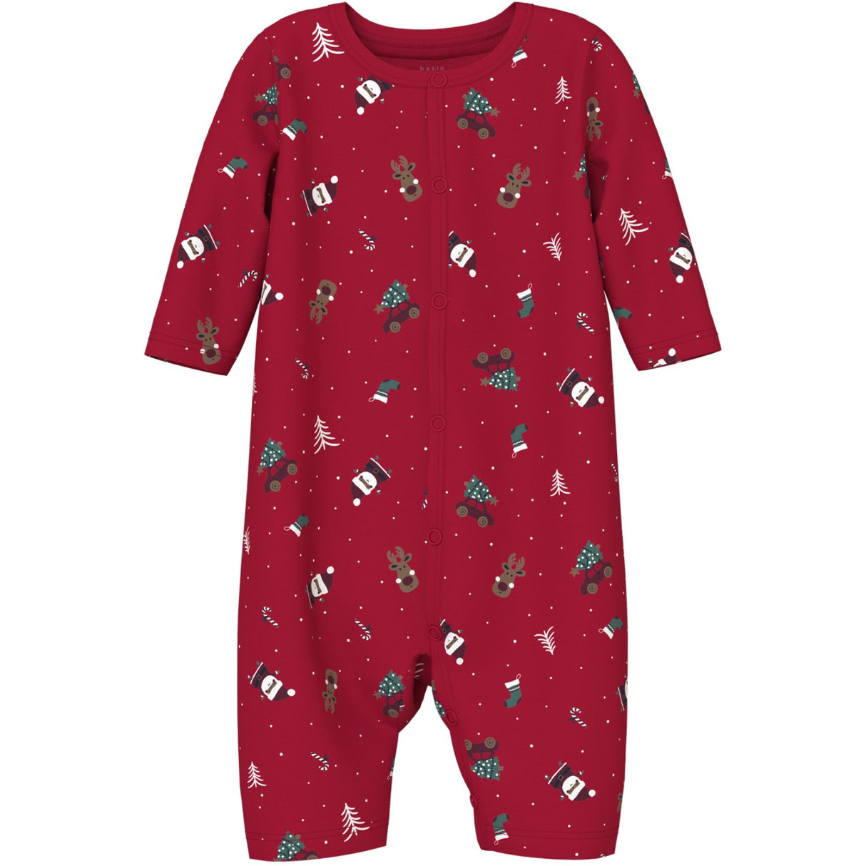 Name It Jester Red Christmas Elements Vismas Nightsuit