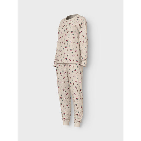 Name It Whitecap Gray Christmas Elements Nanvismas Pyjamas Voksen