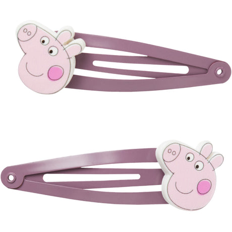 Name It Arctic Dusk Ordissi Peppa Pig 2-Pack Hårspenner