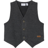 Name It Dark Grey Melange Robino Roxo Waistcoat