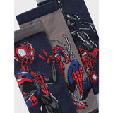 Name It Dark Sapphire Nobrian Spiderman 3-Pakning Sokker