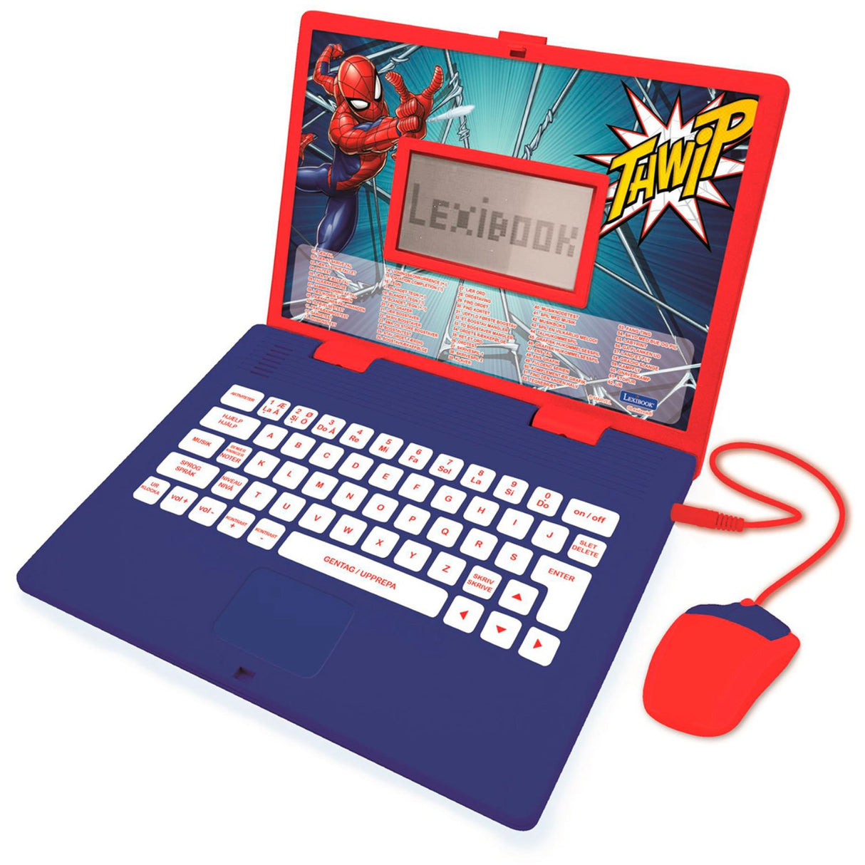 Lexibook Spiderman pedagogisk bærbar PC – 62 aktiviteter (DK/SE)