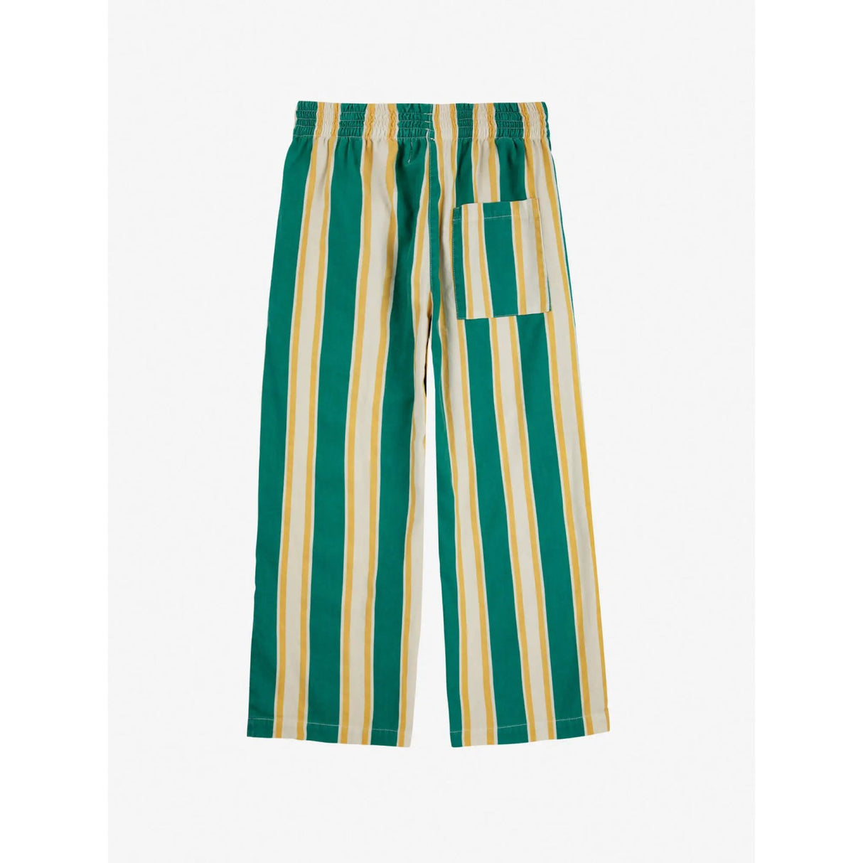 Bobo Choses Dark Green Stripes Straight Bukser