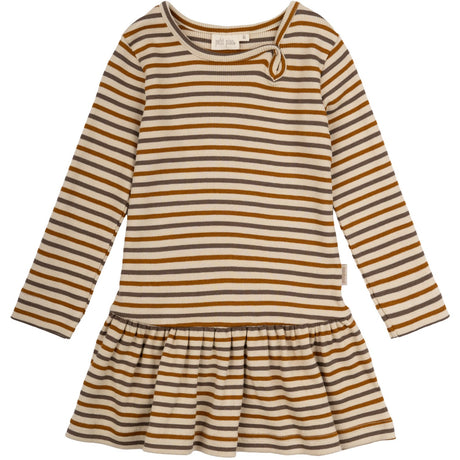 Petit Piao Chocolate Brown/Golden Sun/Dark Off White Kle Modal Striped