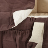 COPENHAGEN COLORS Barneseng & Play Teppe vol. 2 Dark Brown w. Cream Solid Stripe