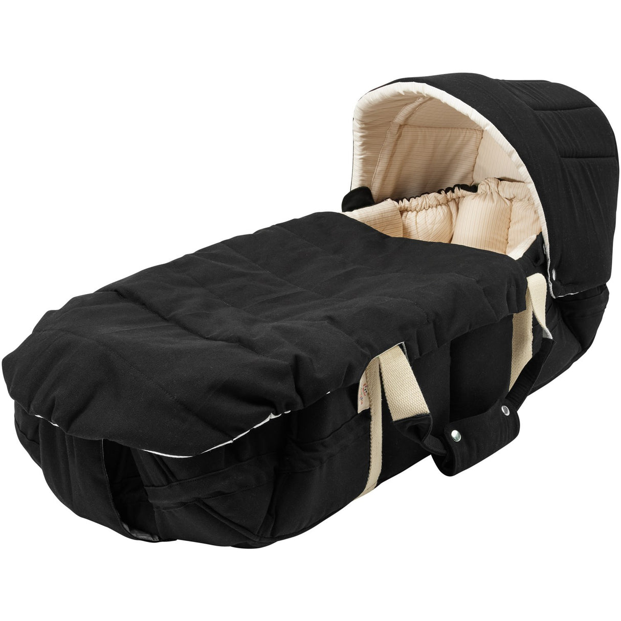 COPENHAGEN COLORS Black With Cream Solid Stripe Organic Multifunctional Babylift Vol. 2