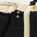 COPENHAGEN COLORS Black With Cream Solid Stripe Organic Multifunctional Babylift Vol. 2