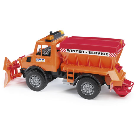 Bruder MB Unimog winter service with plow blade