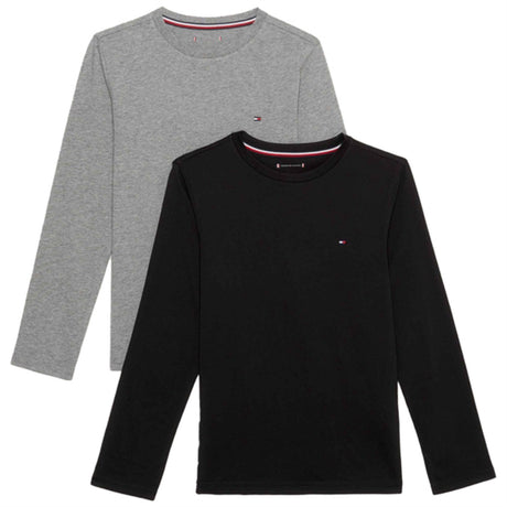 Tommy Hilfiger Bluser 2-pak Medium Grey/Black