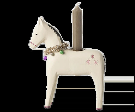 Maileg Lysestake i tre, Stor hest