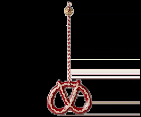 Maileg Metall ornament, Pretzel - Stripe