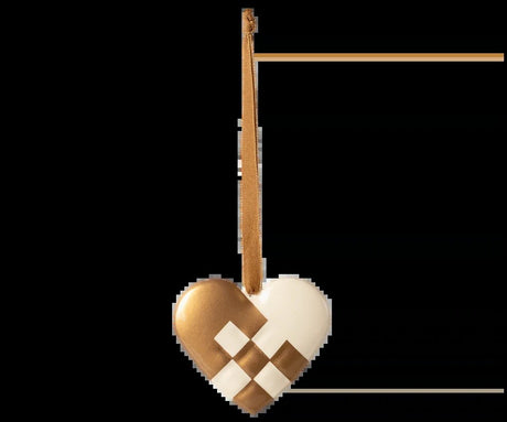 Maileg Metall ornament, Lite hjerte - Gull