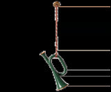 Maileg Metallpynt, Trompet - Mørkegrønn