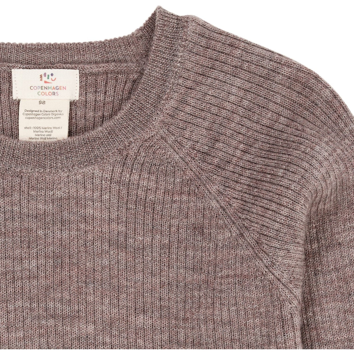 Copenhagen Colors Natural Melange Merino Classic Rib Genser