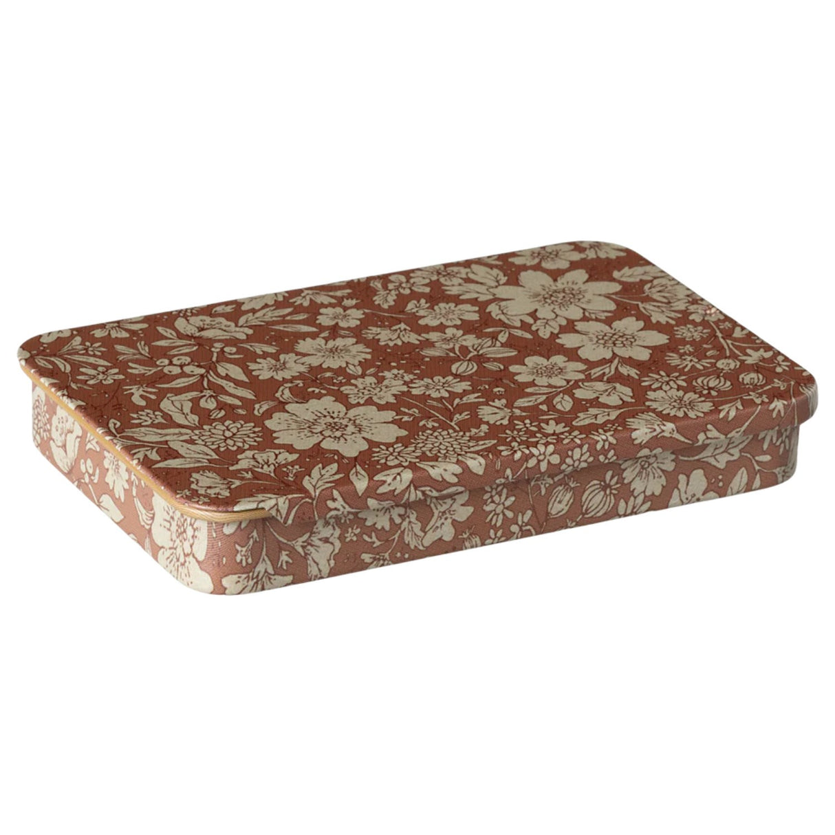 Maileg  Metal box w. sliding lid, Blossom - Heather