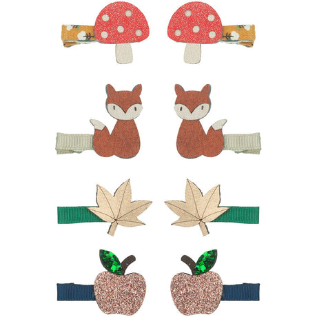 Mimi & Lula 8 Hårspenner - Mini Høstskog