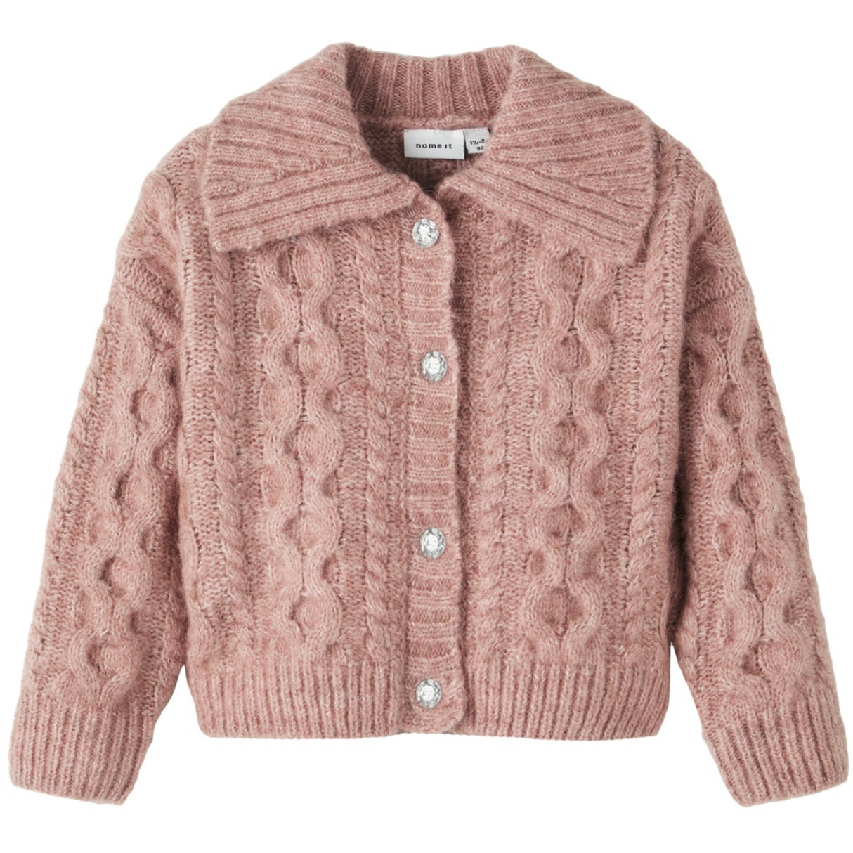 Name it Light Mahogany Ohalli Strikk Cardigan