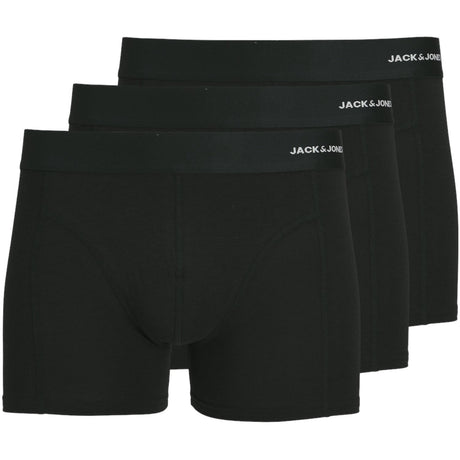 Jack & Jones Junior Black Basic Bambus Bokser shorts 3-pakning Noos