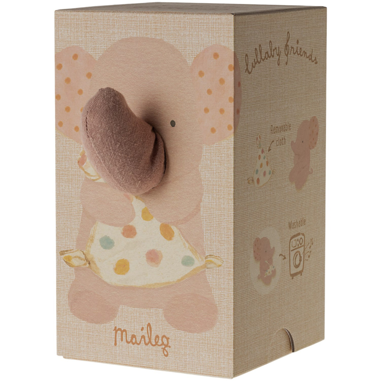 Maileg Lullaby Friends, Elephant - Old Rose