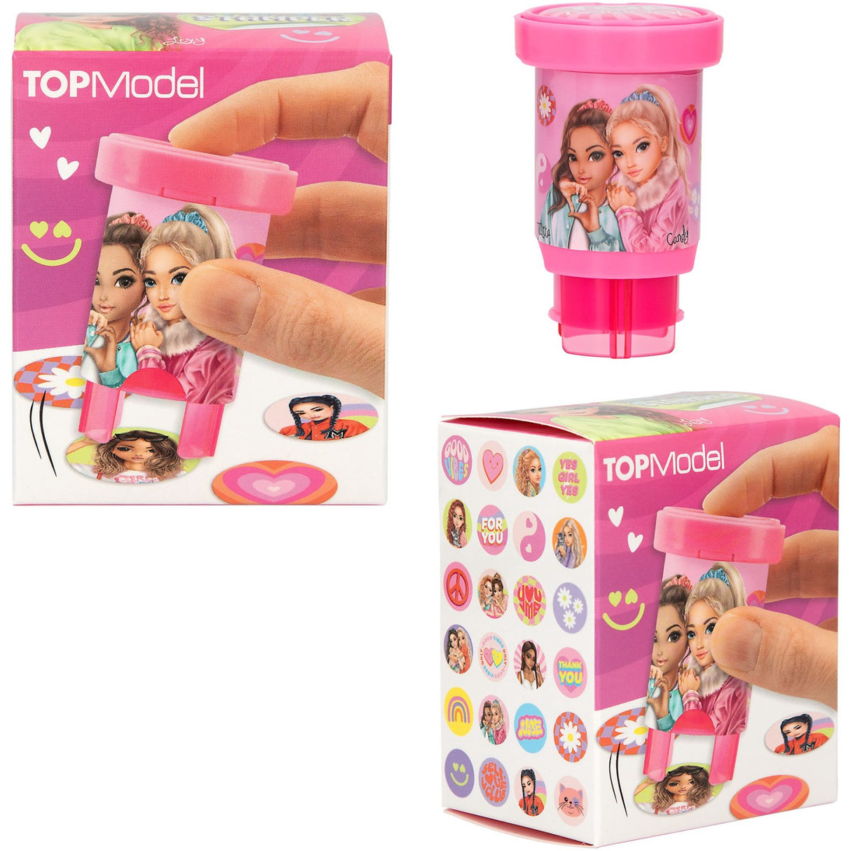 TOPModel klistremerke stempel