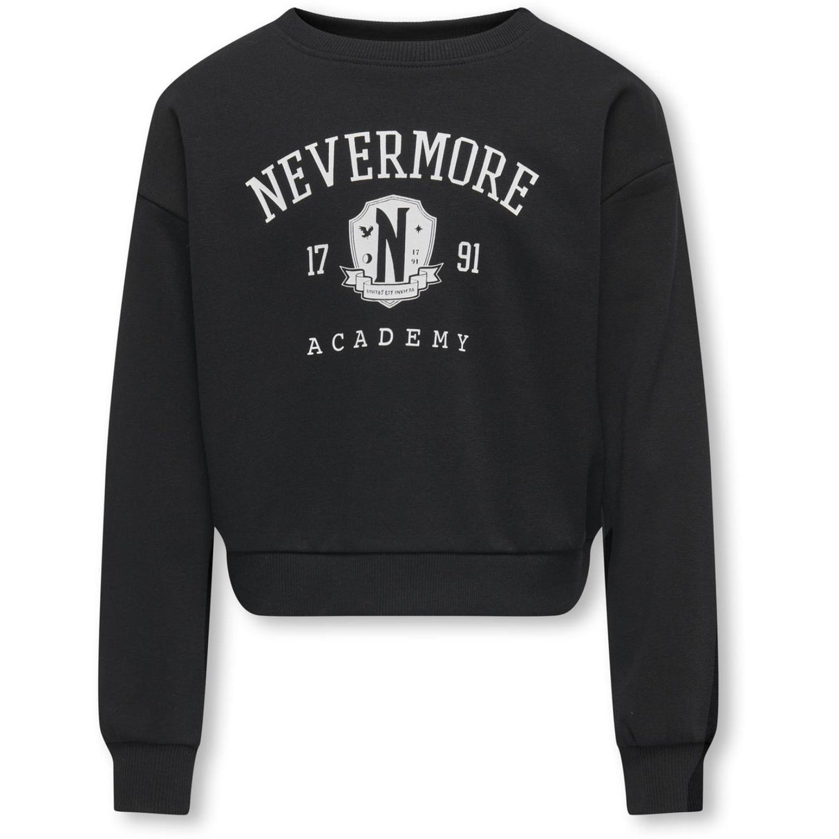 kids ONLY Black Nevermore Nevermore Life Licens O-Neck Collegegenser