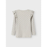 Lil'Atelier Mirage Gray Snow Drop Gago Kuo Slim Bluse