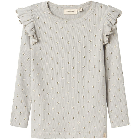 Lil'Atelier Mirage Gray Snow Drop Gago Kuo Slim Bluse