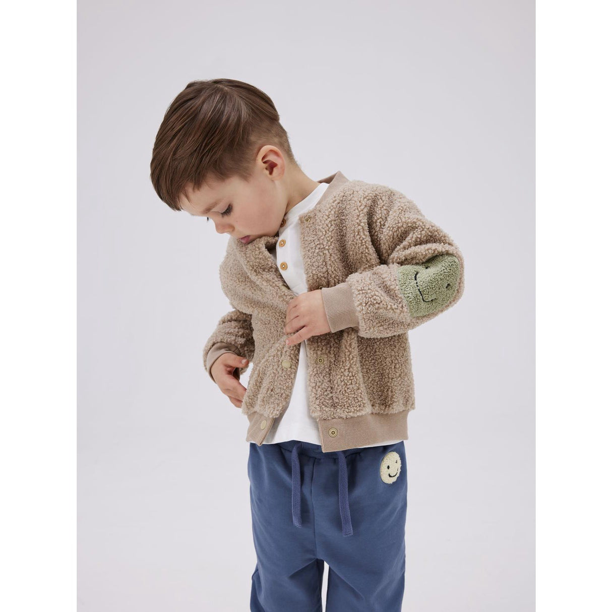 Name It Pure Cashmere Sand Regular Teddy Cardigan